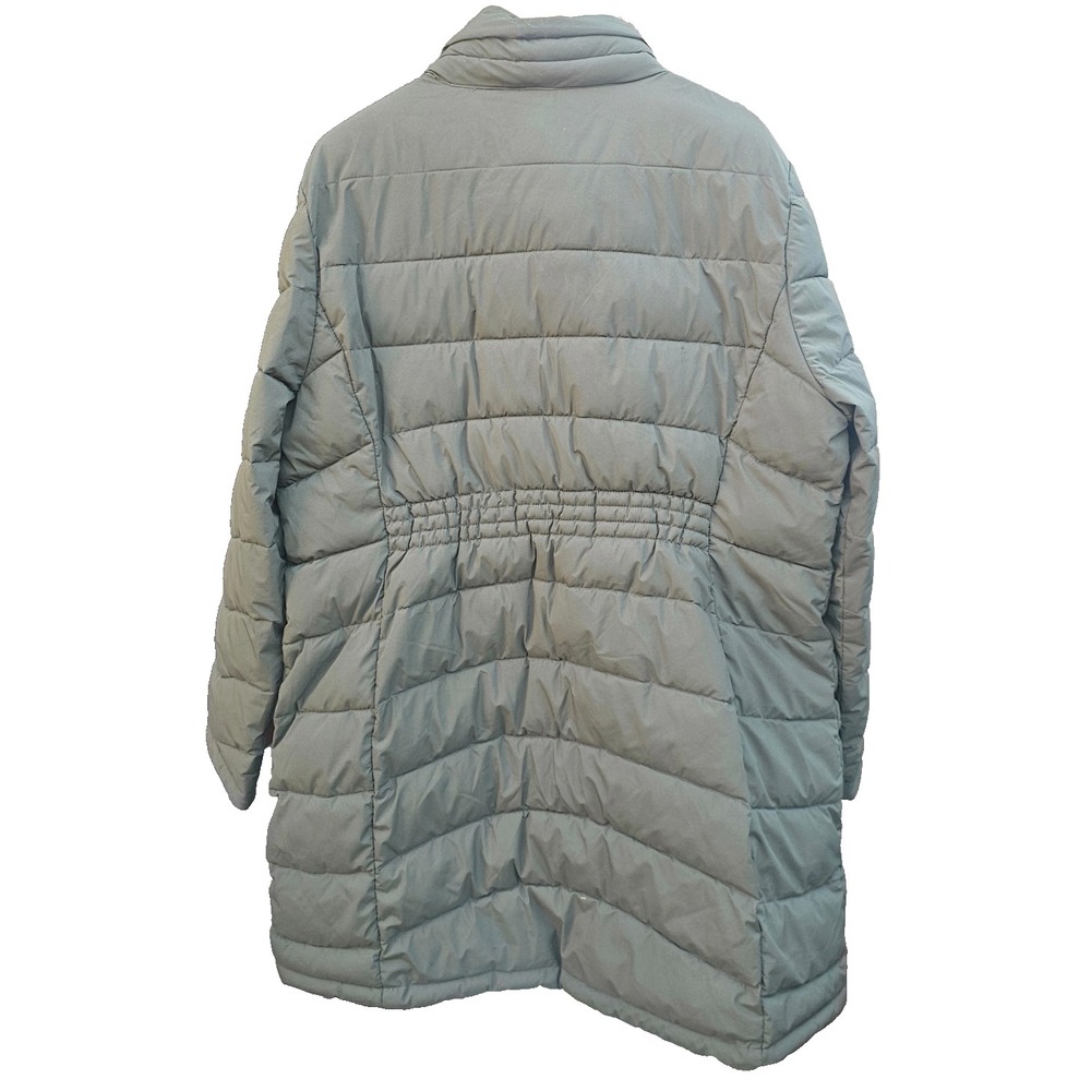 Calvin Klein Puffer Coat Mid Length Olive Green Sorona Aura Water Resistant 2XL - Picture 5 of 14